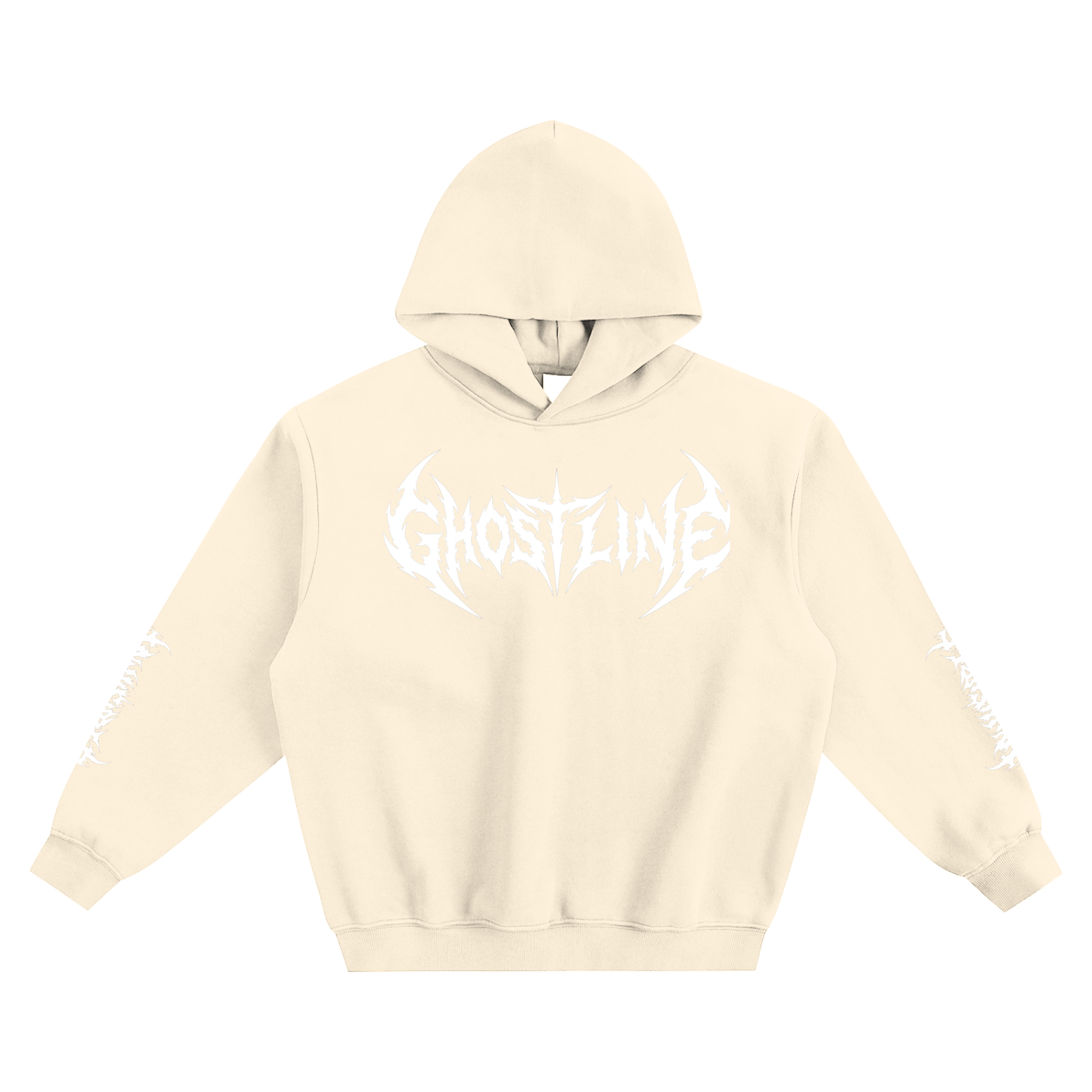 Ghostline Black Boxy Hoodie