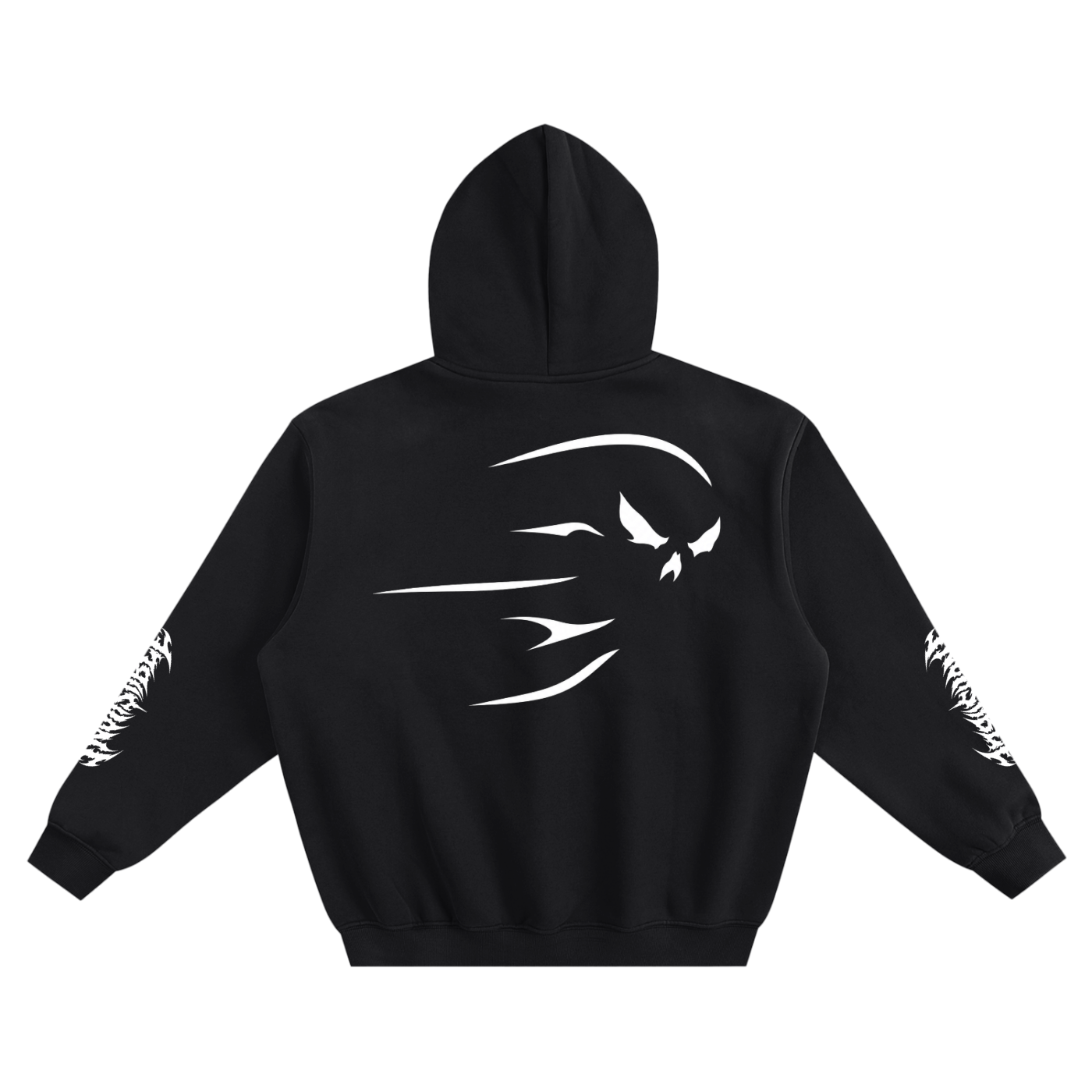 Ghostline Black Boxy Hoodie