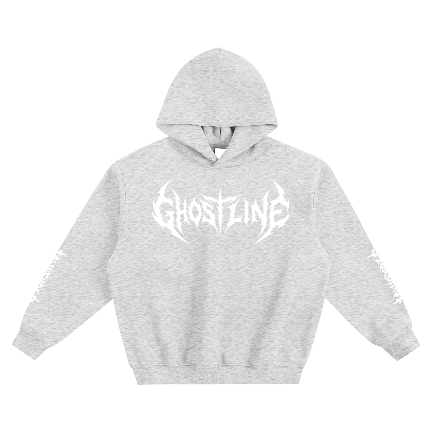 Ghostline Black Boxy Hoodie